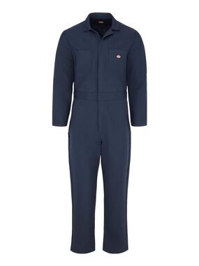 Dickies Navy Long-Sleeve Men's Coverall One-Piece Size Medium Regular